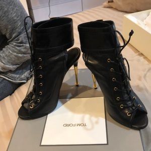 Tom Ford 37 1/2 black booties